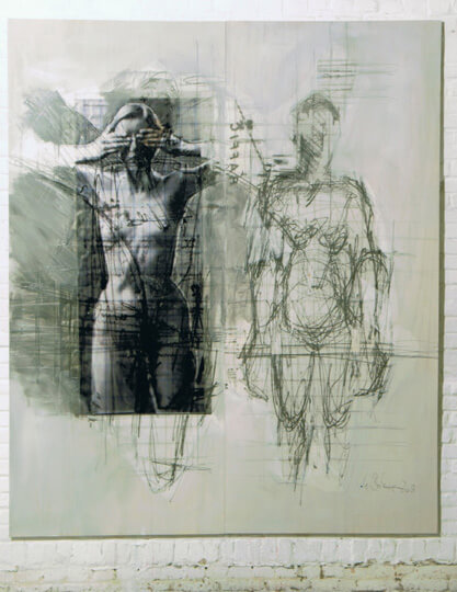 Ulriek Bolenz, 2 Frauen, 2009, mixed media © U.Bolenz