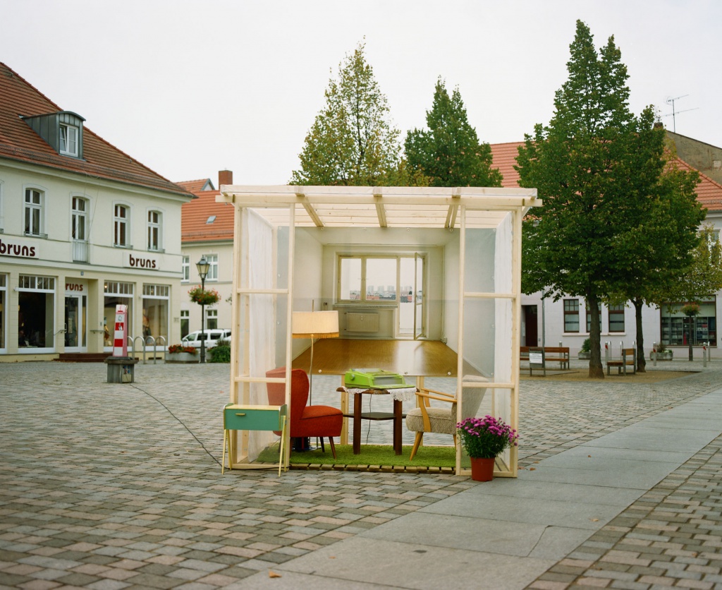 Raum für Gedanken - eine partizipative Kunstinstallation von Kathrin Ollroge, HU Berlin