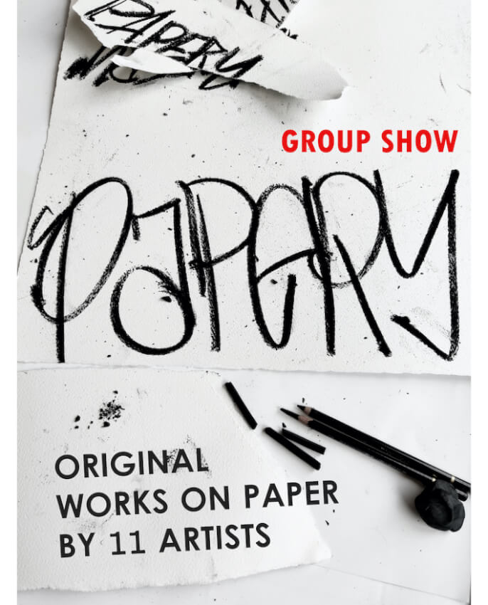 PAPERY - Gruppenausstellung mit Original-Papierarbeiten ©RETRAMP